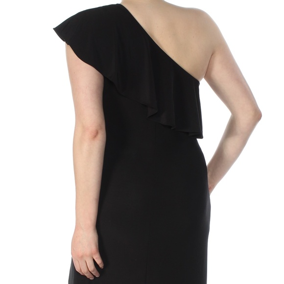 MSK | Dresses | Nwt Rhinestone Ruffle One Shoulder Cocktail Dress ...